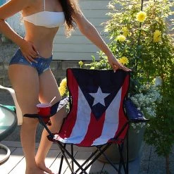 Ruffin Flag Gear Puerto Rico Flag Folding Chair