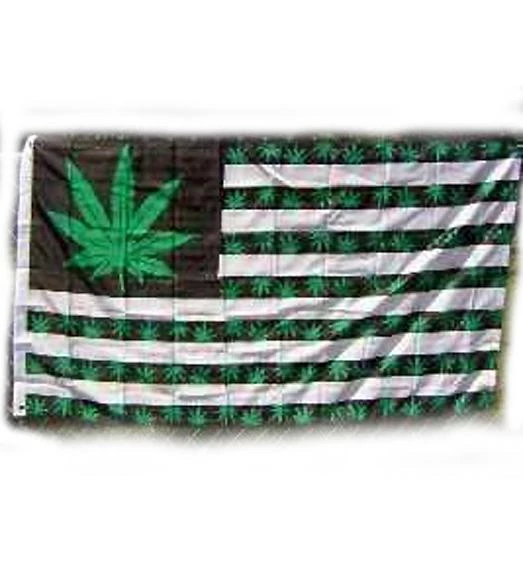 Ruffin American Weed Flag 3x5 With Grommets