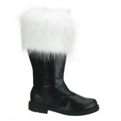 Pleaser Men's Santa Boots With 1-inch Flat Heel