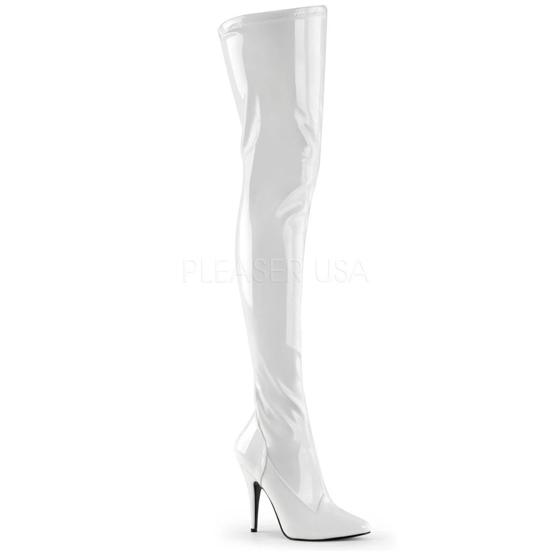 Pleaser Classic Stretch Thigh Boot With 5-inch Spike Heel PS-SEDUCE-3000 Flag Gear