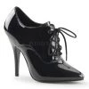 Pleaser Black Lace-Up Fetish Shoe With 5-inch Heel PS-SEDUCE-460