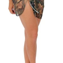 Shore Strendz Swimwear Camouflage Sheer Wrap Skirt Beach Cover-up