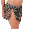 Shore Strendz Swimwear Camouflage Sheer Wrap Skirt Beach Cover-up