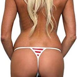 Shore Trendz USA American Flag Micro Thong Bikini 2-pc Set Swimwear