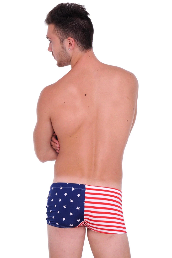 Shore Trendz USA American Flag Men's Briefs Swimsuit Swimwear