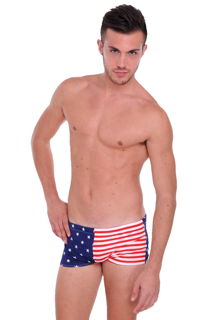Shore Trendz USA American Flag Men's Briefs Swimsuit Swimwear