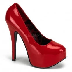 Pleaser Hidden Platform Wide Width Pump Shoes With 5-inch Heel 6-colors PS-TEEZE-06W Pumps