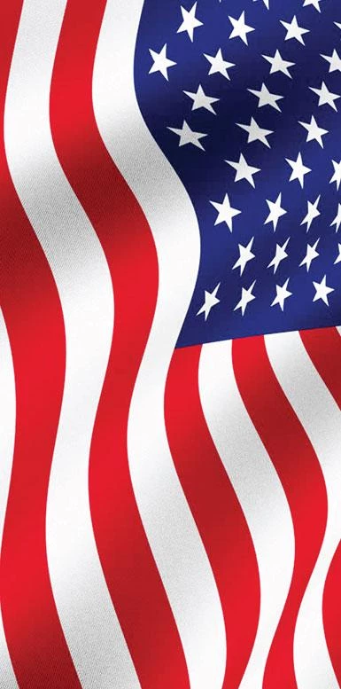 Island Gear TW-040W Waving American Flag Beach Towel 30x60