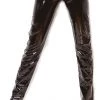 Elegant Moments Zip Front Vinyl Pants