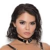 Elegant Moments Black Vinyl Choker With O-ring