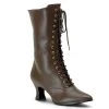 Pleaser Lace-Up Ankle Boots With 2.75-inch Heels 4-colors