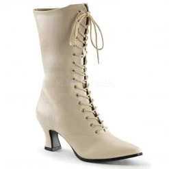 Pleaser Lace-Up Ankle Boots With 2.75-inch Heels 4-colors
