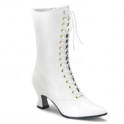 Pleaser Lace-Up Ankle Boots With 2.75-inch Heels 4-colors